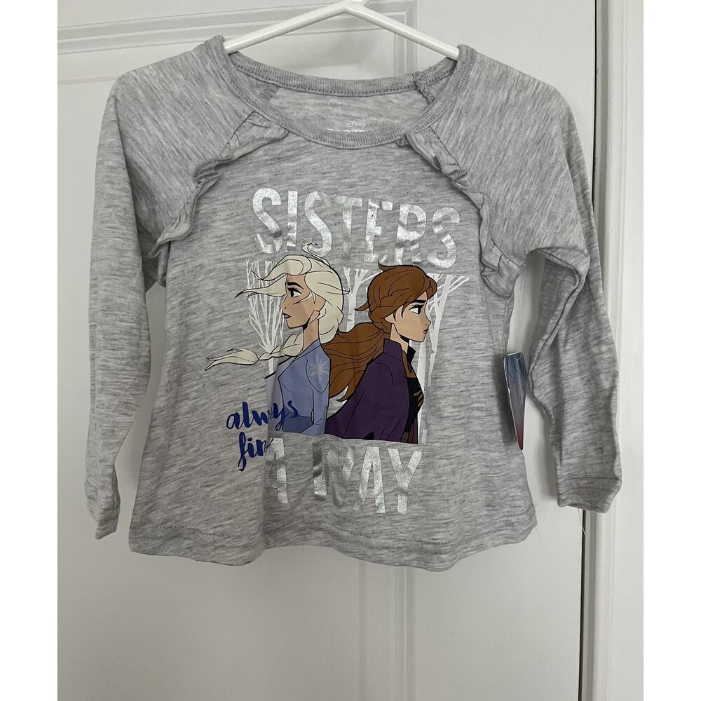 Disney Frozen 2 long sleeve top girls Sz. 2T NWT grey